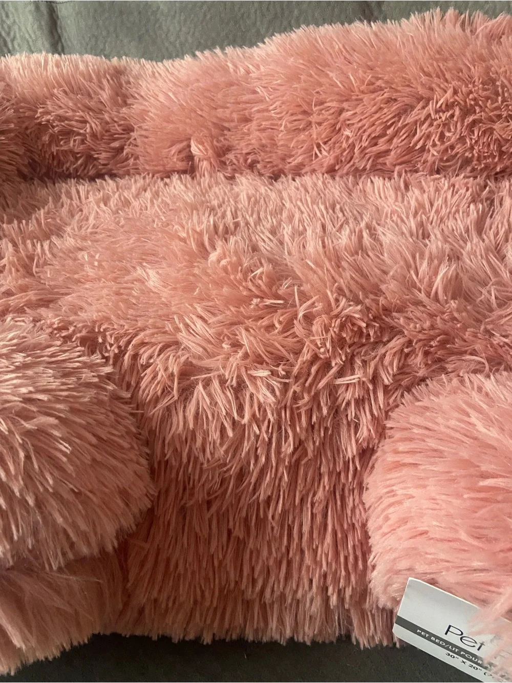 Pet Dog Bed 30x20 Posse Plush Fluffy NEW